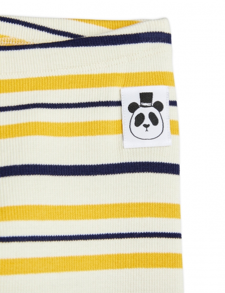 MINI RODINI Leggings Rib Streifen - gelb